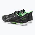 Herren Tennisschuhe Mizuno Wave Exceed Tour 5 CC schwarz / silber / techno grün 4