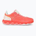 Damen Tennisschuhe Mizuno Wave Enforce Tour CC candy coral/now white/neon flame 2