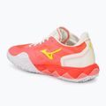 Damen Tennisschuhe Mizuno Wave Enforce Tour CC candy coral/now white/neon flame 3