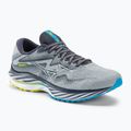 Herren Laufschuhe Mizuno Wave Rider 27 perlblau/weiß/bolt2neon