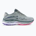 Damen Laufschuhe Mizuno Wave Rider 27 perlblau/weiß/highvpink 2