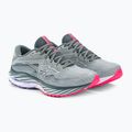 Damen Laufschuhe Mizuno Wave Rider 27 perlblau/weiß/highvpink 6