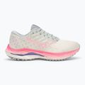 Damen Laufschuhe Mizuno Wave Inspire 19 Schnee weiß/ hi vis rosa/ lila Punch 2