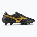 Mizuno Morelia II Club MD Herren Fußballschuhe schwarz/gold/dunkel Schatten 2