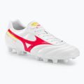 Mizuno Morelia II Club MD Herren Fußballschuhe weiß/flery coral2/bolt2