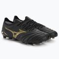 Mizuno Morelia Neo IV Beta JP MD Herren Fußballschuhe schwarz/gold/schwarz 5