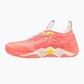 Damen Volleyballschuhe Mizuno Wave Momentum 3 candy coral/schwarz/bolt 2 neon 8