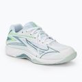 Kinder-Volleyballschuhe Mizuno Lightning Star Z7 JR weiß/gridge/patinagreen