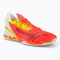 Handballschuhe Herren Mizuno Wave Mirage 5 nflame/black/bolt2(neon)