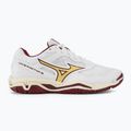 Handballschuhe Damen Mizuno Wave Phantom 3 white/cabernet/mp gold 2