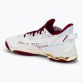 Handballschuhe Damen Mizuno Wave Mirage 5 white/cabernet/mp gold 3