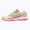 Mizuno Break Shot 4 Padel Damen Padel Schuh Patina grün / high vis rosa / weiß