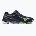 Herren Volleyballschuhe Mizuno Wave Voltage Abendblau / Tech Grün / Lolite 2