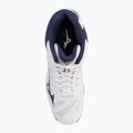 Herren Volleyball Schuhe Mizuno Wave Voltage Mid weiß / blaues Band / mp gold 7