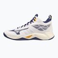 Volleyballschuhe Mizuno Wave Dimension Mid weiß/blaues Band/mp gold 8