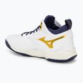 Volleyballschuhe Mizuno Wave Dimension Mid weiß/blaues Band/mp gold 3