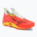 Herren Volleyballschuhe Mizuno Wave Momentum 3 neon flame / schwarz / bolt2 neon