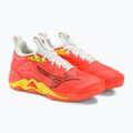 Herren Volleyballschuhe Mizuno Wave Momentum 3 neon flame / schwarz / bolt2 neon 5