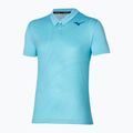 Herren Tennis-Polo-Shirt Mizuno Charge Shadow Polo blau leuchten 3