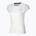 Damen-Tennisshirt Mizuno Charge Printed Tee weiß 3