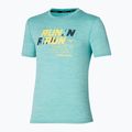 Herren Mizuno Core Run Tee Aquifer Laufshirt