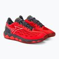 Herren Tennisschuhe Mizuno Wave Enforce Tour AC strahlend rot/weiß/ebony 5