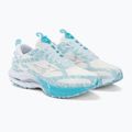 Mizuno Wave Inspire 20 SP weiß/silber/blau leuchtender Laufschuh 4