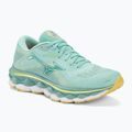 Damen Laufschuhe Mizuno Wave Sky 7 Eierschalenblau/Weiß/Sonnenschein