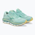 Damen Laufschuhe Mizuno Wave Sky 7 Eierschalenblau/Weiß/Sonnenschein 5