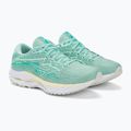 Damen Laufschuhe Mizuno Wave Rider 27 eierschalenblau/weiß/anisblume 5