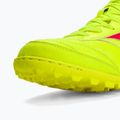 Mizuno Morelia Sala Elite TF Sicherheitsgelb/Feurige Koralle 2/Galaxysilber Herren Fußballschuhe 9