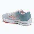 Damen Laufschuhe Mizuno Wave Rebellion Sonic 2 river weiß/cayenne/grauer Nebel 3