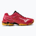 Herren Volleyballschuhe Mizuno Wave Voltage leuchtend rot/weiß/carrot curl 2