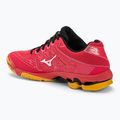 Herren Volleyballschuhe Mizuno Wave Voltage leuchtend rot/weiß/carrot curl 3