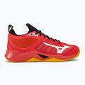 Herren Volleyballschuhe Mizuno Wave Dimension strahlend rot/weiß/karotte curl 2