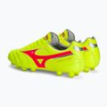 Mizuno Morelia II Pro MD Sicherheitsgelb/Feurige Koralle 2/Galaxysilber Herren Fußballschuhe 3