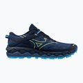 Herren Laufschuhe Mizuno Wave Mujin 10 Kleid blau/scharf grün/Schwimmkappe 9