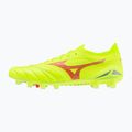 Mizuno Morelia Neo IV Β Elite MD Sicherheitsgelb/Feurige Koralle 2/Galaxysilber Herren Fußballschuhe 3