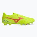 Mizuno Morelia Neo IV Β Elite MD Sicherheitsgelb/Feurige Koralle 2/Galaxysilber Herren Fußballschuhe 2