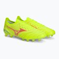 Mizuno Morelia Neo IV Β Elite MD Sicherheitsgelb/Feurige Koralle 2/Galaxysilber Herren Fußballschuhe 5
