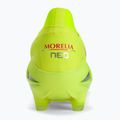 Mizuno Morelia Neo IV Β Elite MD Sicherheitsgelb/Feurige Koralle 2/Galaxysilber Herren Fußballschuhe 8