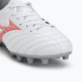 Mizuno Monarcida Neo III Select Jr MD Kinder-Fußballschuhe weiß/radiant rot 7