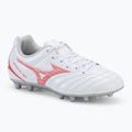 Kinder-Fußballschuhe Mizuno Monarcida Neo III Select AG weiß/radiant rot