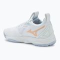 Damen Volleyballschuhe Mizuno Wave Momentum 3 weiß/marine pfingstrose/pfirsich parfait 3