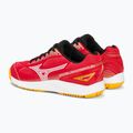 Mizuno Stealth Star 2 Jr Kinderhandballschuhe strahlend rot/weiß/carrot curl 3