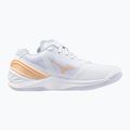 Frauen-Handballschuhe Mizuno Wave Stealth Neo weiß/navy Pfingstrose/Pfirsich parfait 2