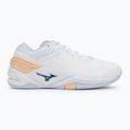 Frauen-Handballschuhe Mizuno Wave Stealth Neo weiß/navy Pfingstrose/Pfirsich parfait 2