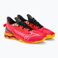 Herren Handballschuhe Mizuno Wave Mirage 5 strahlend rot/weiß/carrot curl 4