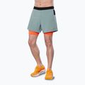 Mizuno ER 5.5 2in1 Blei/Schildkröte Laufshorts für Herren