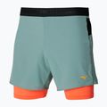 Mizuno ER 5.5 2in1 Blei/Schildkröte Laufshorts für Herren 3